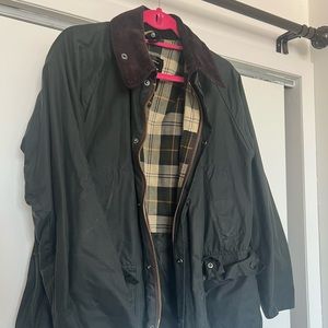 Olive green Barbour Bedale wax jacket C38/97cm